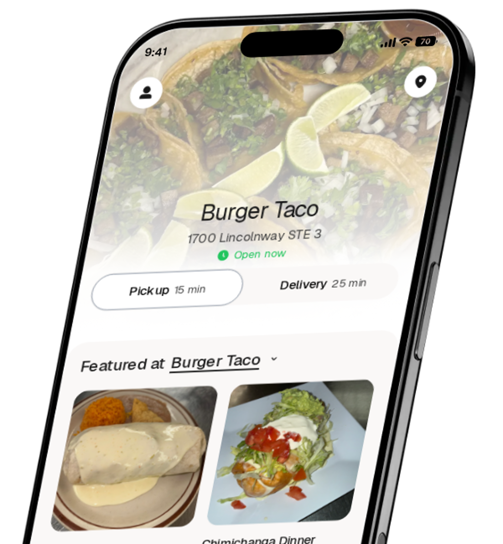 Burger Taco app preview