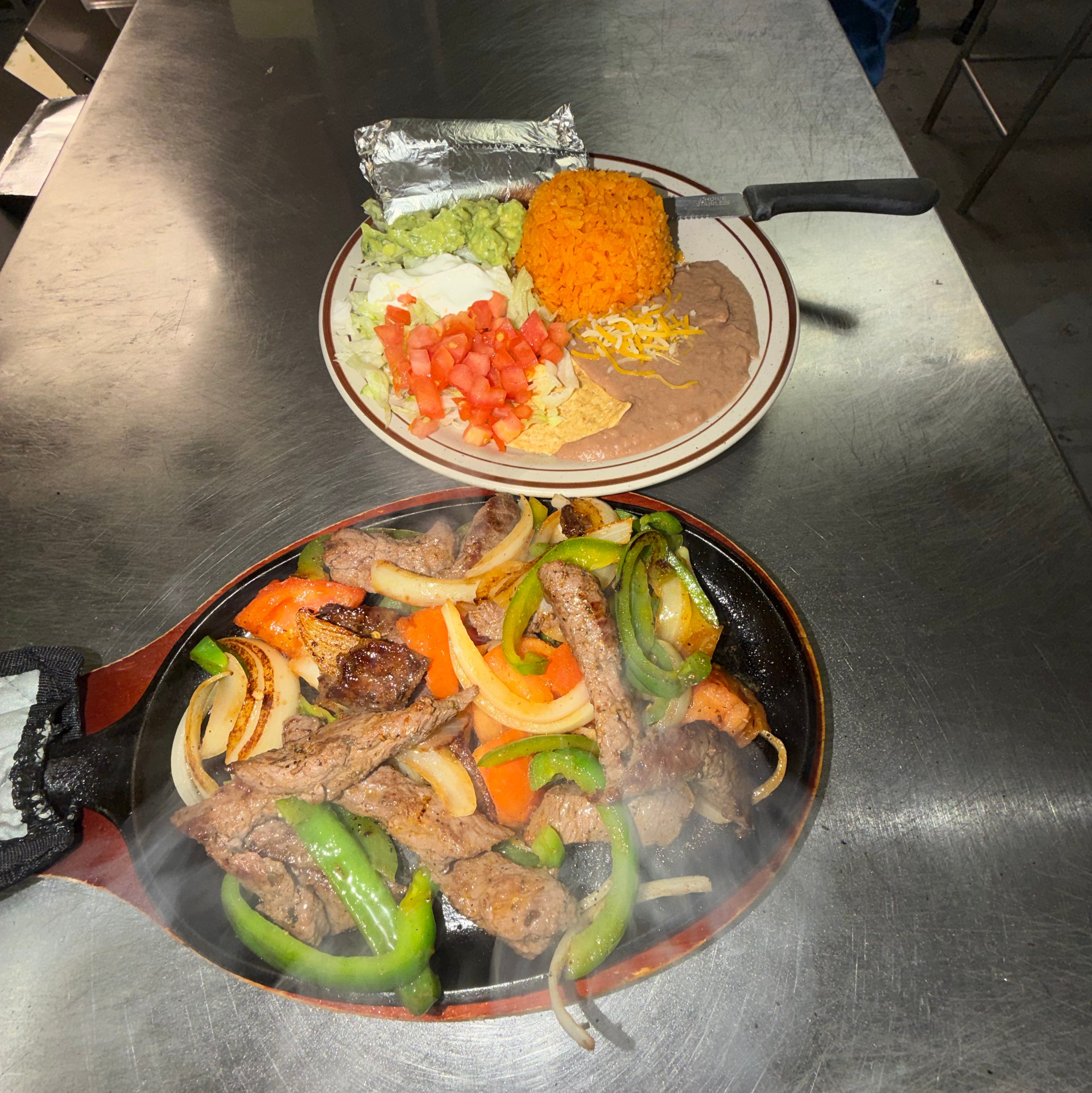 Steak Fajita Dinner.