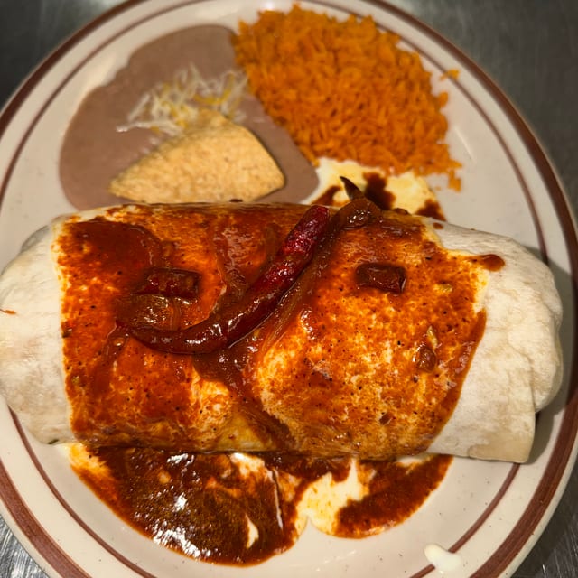 Burrito on Fire Dinner.